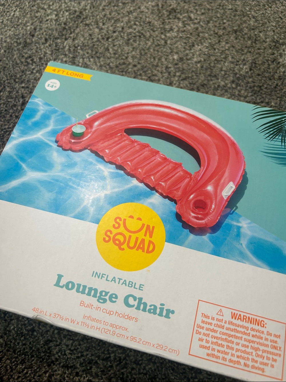 Inflatable Lounge Chair - Pink - Picture 3 of 3